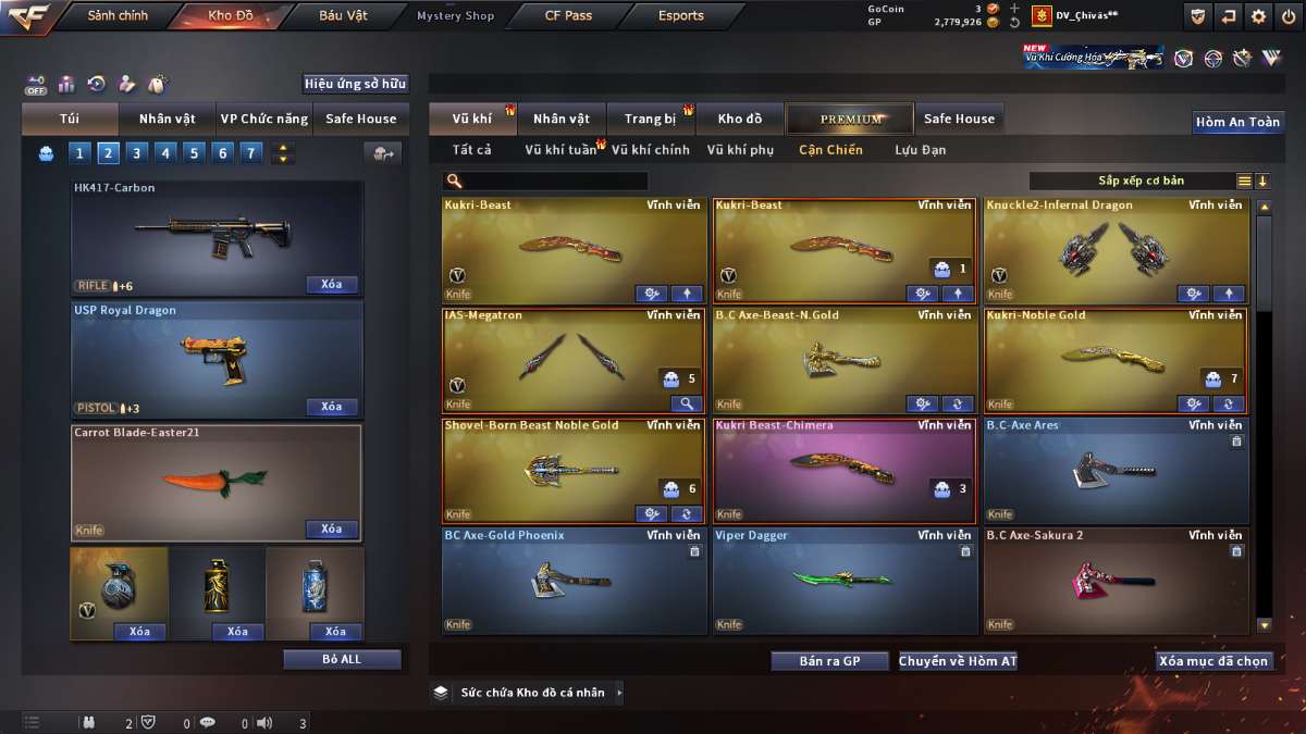 shop acc cf uy tin gia re